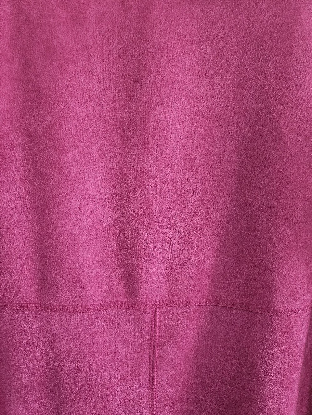 NWOT Solitaire Pink Faux Suede Longline Duster Open Front Cardigan/Jacket - Picture 8 of 10